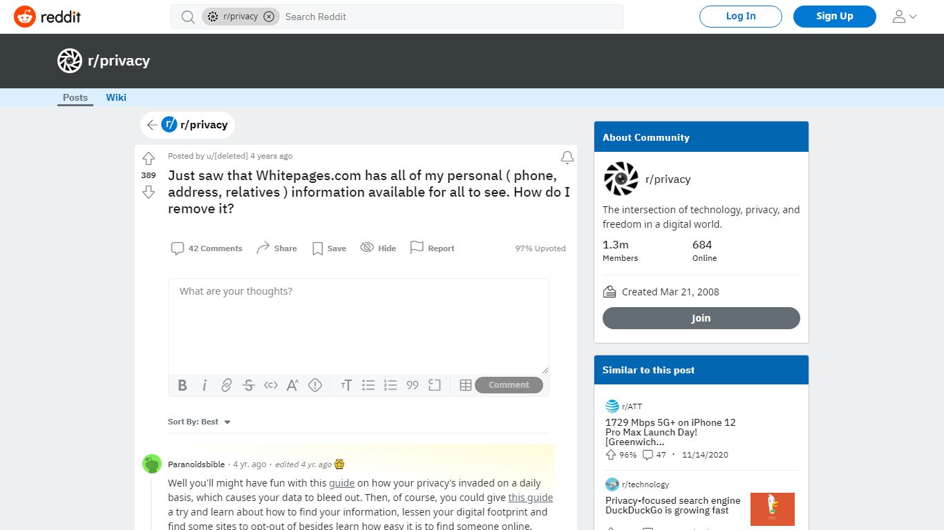 Just saw that Whitepages.com has all of my personal ( phone ... - reddit